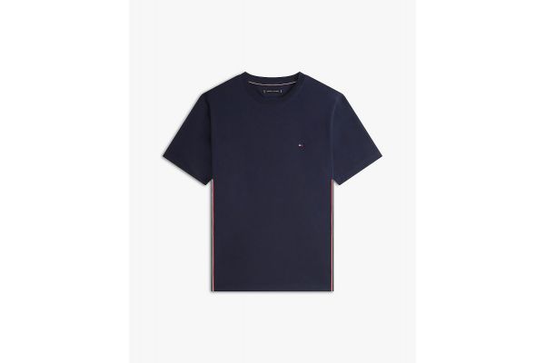 Ανδρικό Global Stripe T-shirt Navy Μπλε Tommy Hilfiger MW0MW42393-DW5