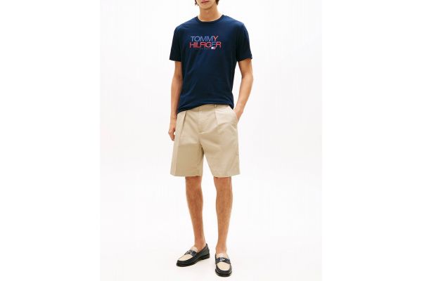 Men's Navy Blue Brand Love Big Text Tee Tommy Hilfiger MW0MW42369-DW5