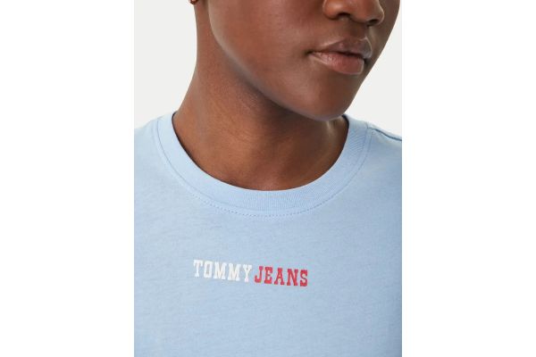 Women's Light Blue Tjw Reg Essential Logo 2 Tee Ext Tommy Jeans DW0DW22277-C1T