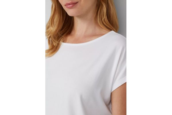 Women's White T-shirt S.Oliver 2154938-0100