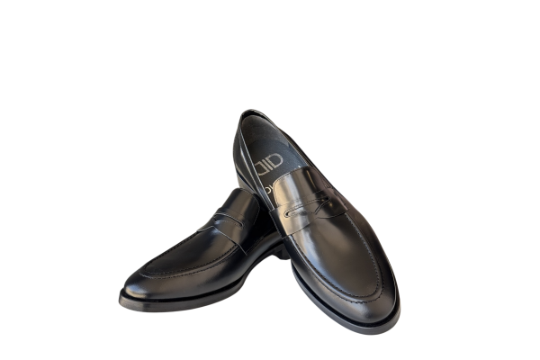 Men's Black Premium Leather Loafer Diadoch 2415-BLACK
