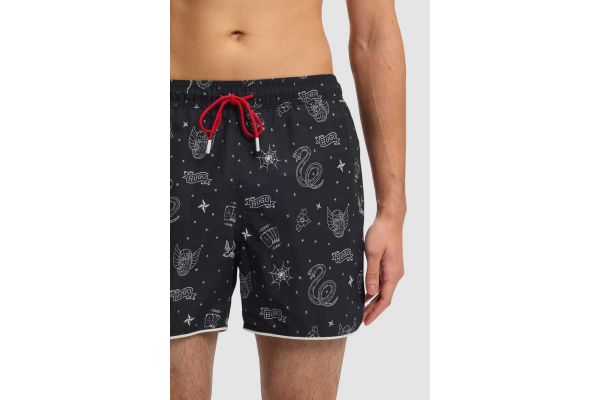 Men's Black Rik Swim Shorts HUGO 50533795-061