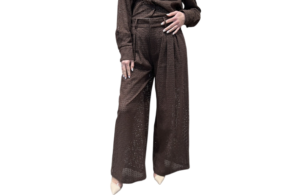 Women's Brown Pants Lumina LC260281-MARRONE