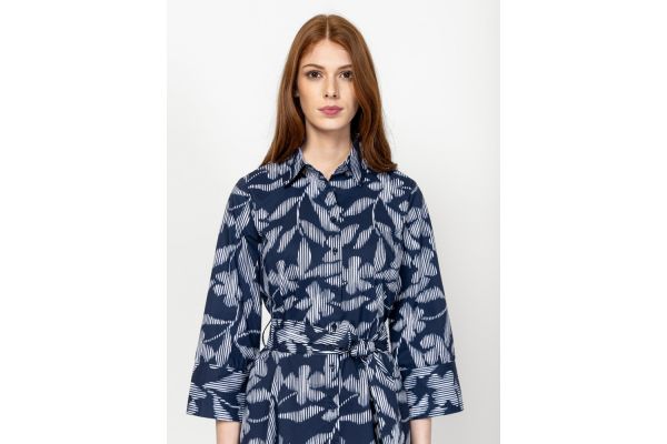 Women's Navy Blue Violetta Dress Heavy Tools T50049-BLOOM