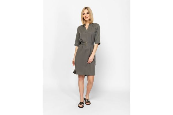 Women's Olive Green Voncil Dress Heavy Tools T50056-OLIVE