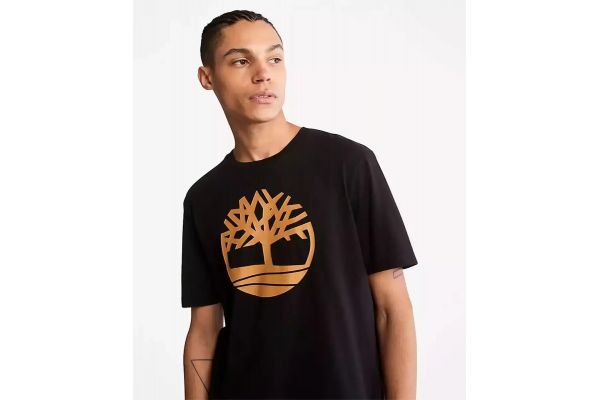 Men's Black Kenn Tree Logo Short Sleeve Timberland TB0A2C2R-P56