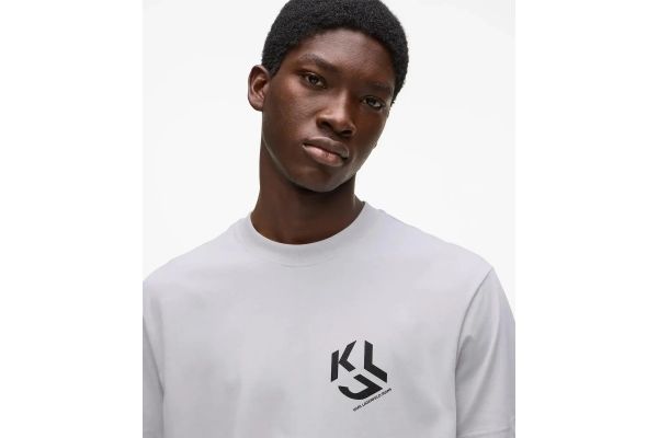 Men's Grey Klj Reg Monogram Tee Karl Lagerfeld Jeans A2M17072-1IB MICRO CHIP