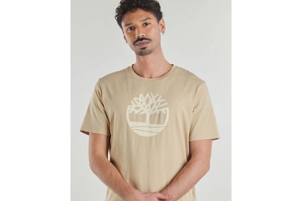 Men's Beige Kenn Tree Logo Short Sleeve  Timberland TB0A2C2R-Y94