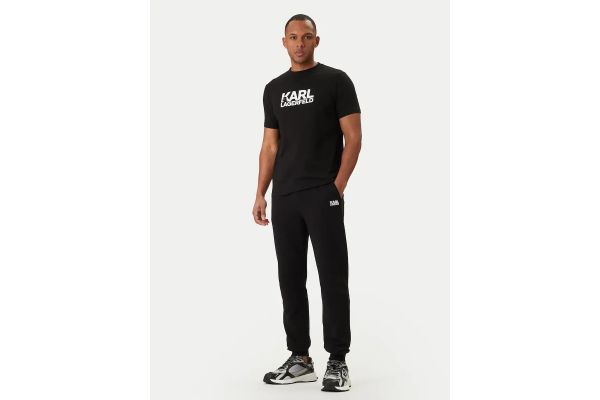 Men's Black T-shirt Crewneck Karl Lagerfeld 755780 500235-990