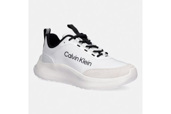 Γυναικεία Δερμάτινα Run Sneakers Λευκά Calvin Klein HW0HW03293-01W