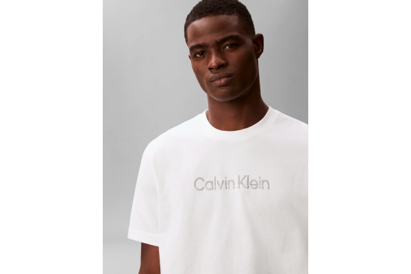 Men's White 20s EU Wholesale Sportswear Graph Tee Calvin Klein LV04LF813G-YAF