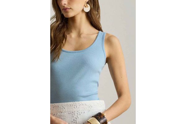 Γυναικείο Kelly Αμάνικο Τοπ Γαλάζιο Ralph Lauren 200704777124-Blue