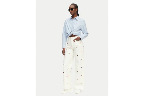 Γυναικείο Claire Wide Τζιν Εκρού Tommy Jeans DW0DW23042-1D0