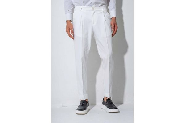 Men's Off White Pants Vittorio MACERIN-OFFWHITE