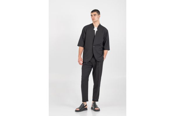 Men's Black Overshirt Vittorio ALBERTOV-BLACK