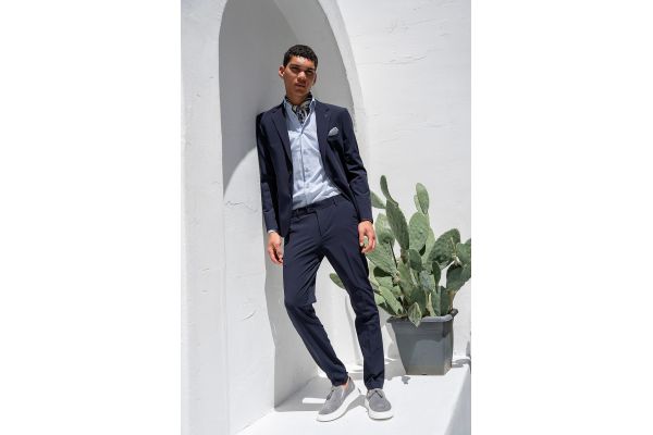Men's Navy Blue Suit Vittorio VENERE-NAVY