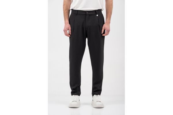 Men's Black Pants Vittorio MORRONP-BLACK