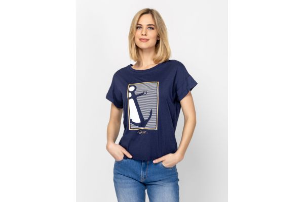 Γυναικείο Maplins26 T-shirt Navy Μπλε Heavy Tools T17078-NAVY