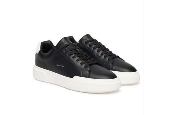 Men's Black Chunky Cupsole Laceup Lth Sneakers Calvin Klein YM0YM01344-06W