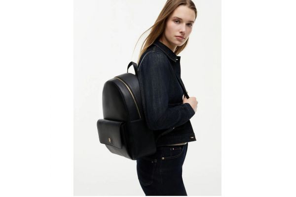Women's Black TH Icon Backpack Tommy Hilfiger AW0AW18756-BDS