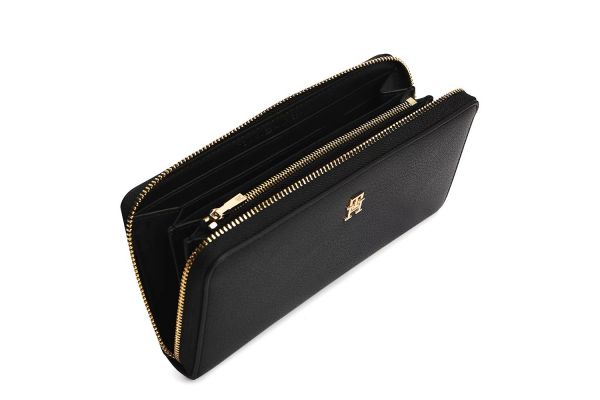 Γυναικείο Πορτοφόλι Μαύρο Tommy Hilfiger AW0AW18483-BDS