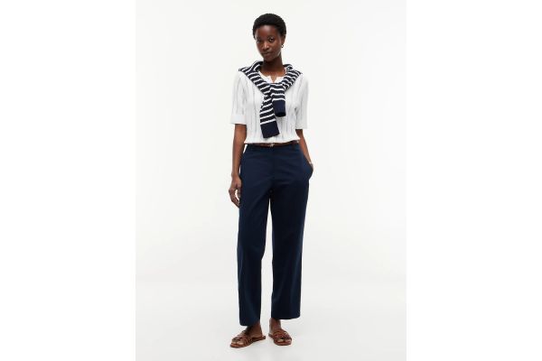 Γυναικείο Slim Straight Παντελόνι Navy Μπλε Tommy Hilfiger WW0WW52817-C1G