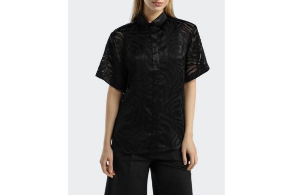 Women's Black Equinox Blouse BOSS 50559630-963