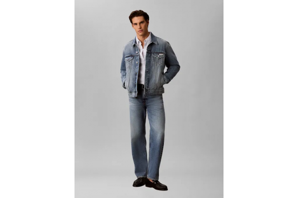 Ανδρικό Τζιν Μπουφάν Γαλάζιο Calvin Klein LV04RF957G-WE9
