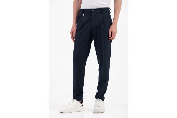 Men's Navy Blue Pants Vittorio BENITOP-BLUE