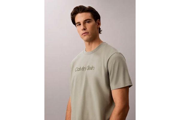 Ανδρικό T-shirt Γκρι Calvin Klein LV04LG812G-PEZ