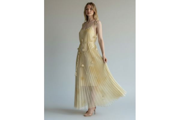 Women's Yellow Dress Emporio Co. MF-104