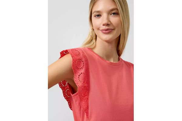Women's Light Red Sleeveless T-shirt S.Oliver 2180391-3101