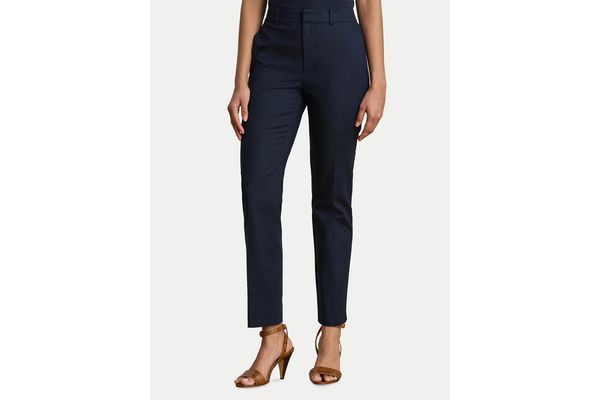 Women's Navy Blue Woven Pants Ralph Lauren 200P14610004-Navy