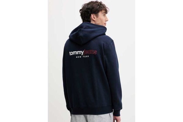 Men's Navy Blue Tjm Reg DNA Backprint Fz Hd Tommy Jeans DM0DM23404-C1G