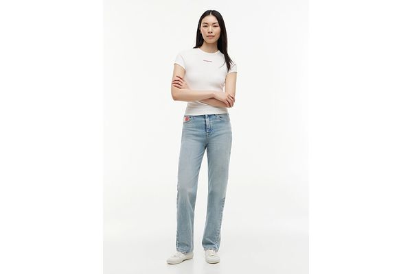 Women's Light Blue Layla HR Slim RWB CBF CJ6115 Tommy Jeans DW0DW23035-1AB