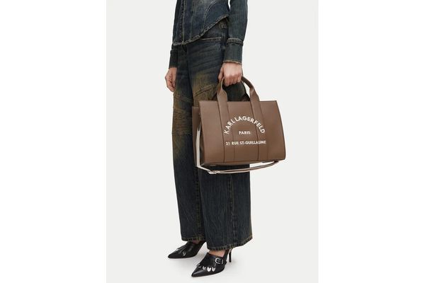 Γυναικεία K/Rsg Tote Τσάντα Καφέ Karl Lagerfeld B1W30041-2PR Taupe
