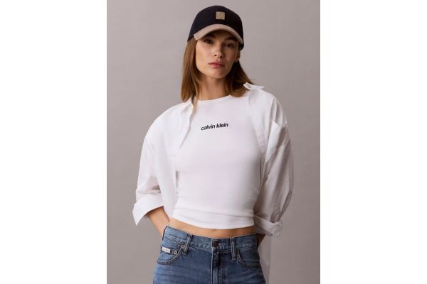 Γυναικείο T-shirt Λευκό Calvin Klein LV047G816G-YAF
