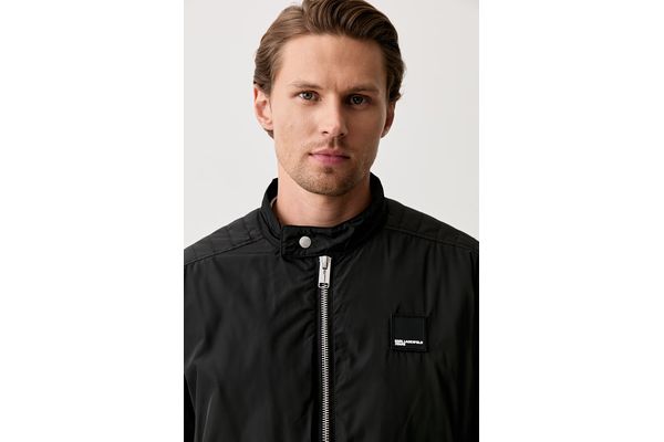 Men's Black KLJ BIKER JACKET Karl Lagerfeld Jeans B3M15045-999 Black