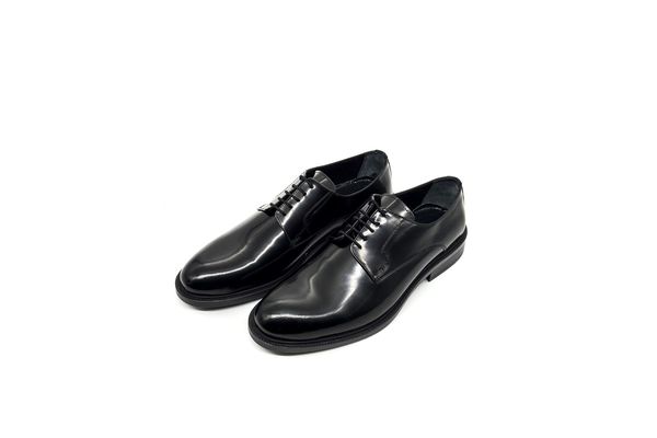 Men's Black Lace Up Leather Shoes Diadoch 5206-BLACK