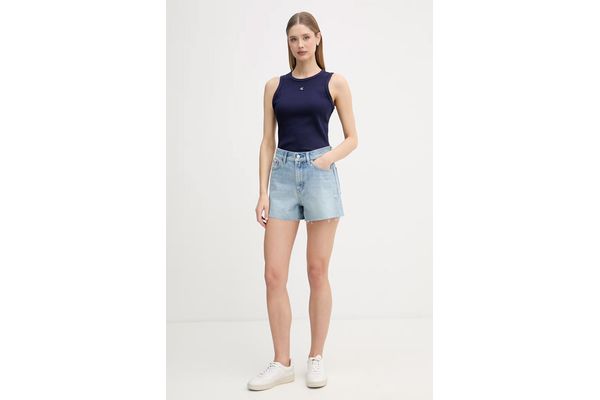 Γυναικεία 90s Τζιν Βερμούδα Γαλάζια Calvin Klein LV047F765G-XHE
