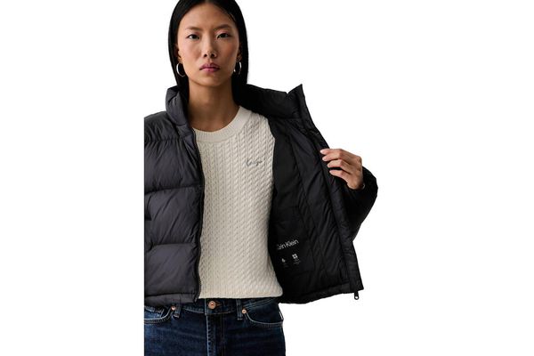 Women's Black ESSENTIAL MW CROP PUFFER Calvin Klein LV047H503G-UB1