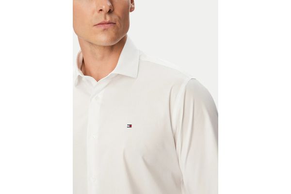 Ανδρικό Πουκάμισο Λευκό Tommy Hilfiger MW0MW45307-YBR