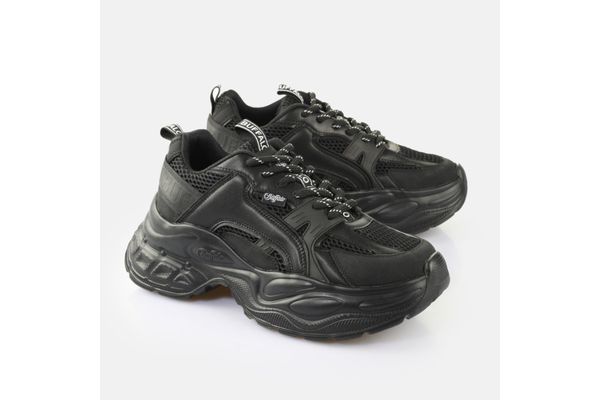 Women's Black Yuno Sneaker Buffalo BUF1636486-BLACK