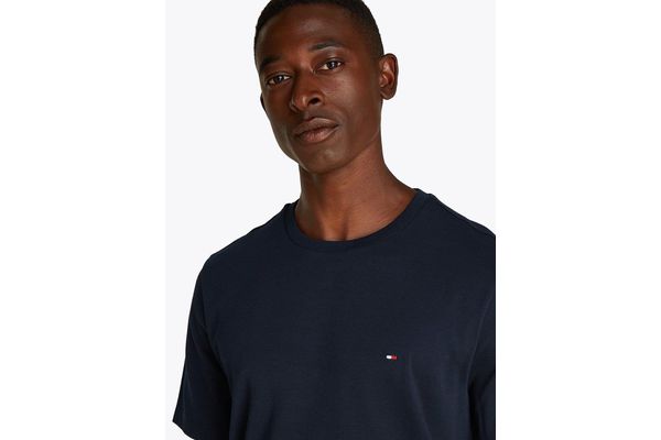 Men's Navy Blue LIGHT INTERLOCK TEE Tommy Hilfiger MW0MW37508-DW5