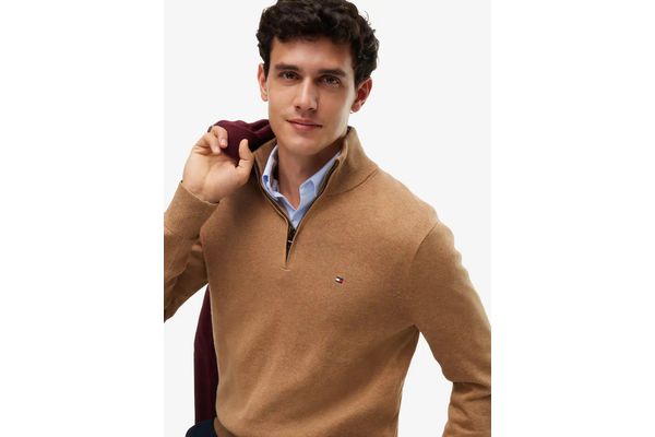 Ανδρικό Πουλόβερ Μπεζ Tommy Hilfiger MW0MW28049-A1L