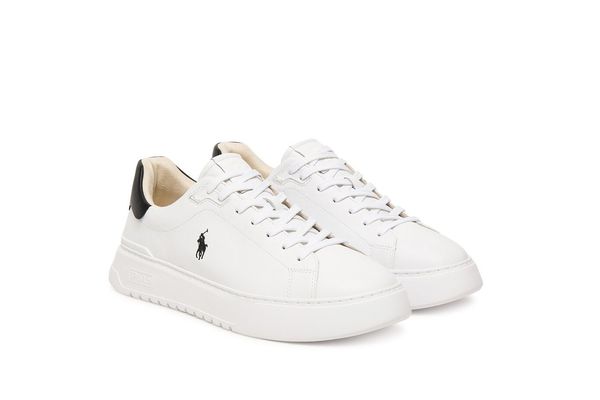 Men's White LEATHER-RLITE COURT-SK-LTL Ralph Lauren 809974097002-White