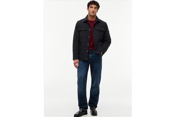 Men's Black Packable LW Shirt Jacket Tommy Hilfiger MW0MW44767-BDS