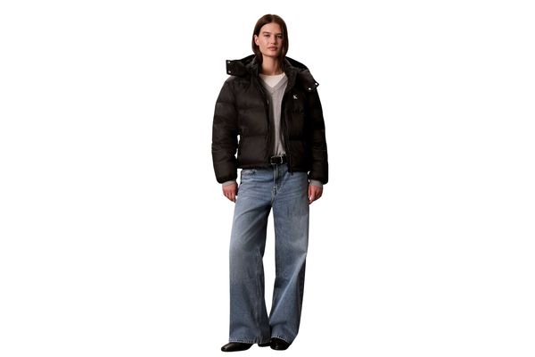 Women's Black ESSENTIAL MW SHORT DOWN PUFFER JACKET Calvin Klein LV047H500G-UB1