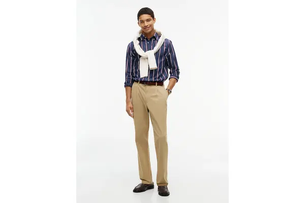 Men's Navy Blue Poplin Ground Stp Rf Shirt Tommy Hilfiger MW0MW44588-0MS