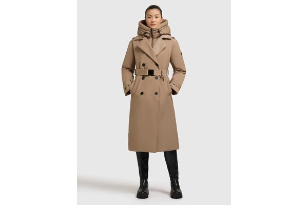 Γυναικεία Elena 3 Καπαρντίνα Μπεζ Khujo KJ1118CO263-146 COOKIE BEIGE